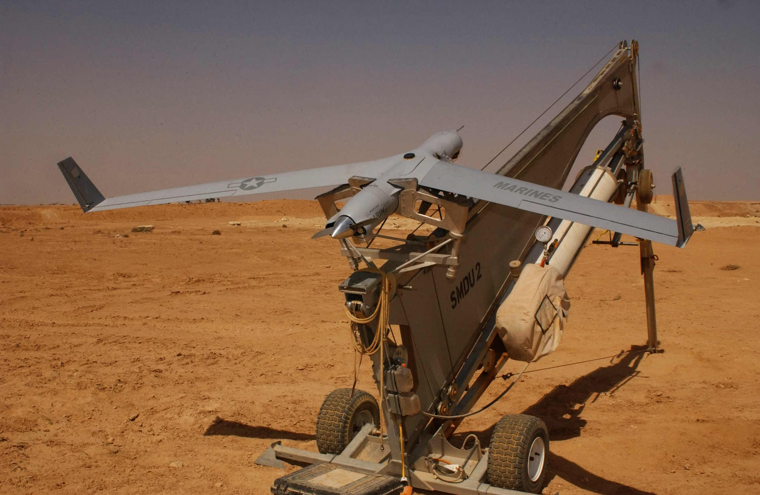 Scan Eagle   ScanEagle UAV Catapult Launcher 2005 04 16 Scaled 