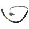 MQJ) ST-8 fiber plug, 62.5/125µm 1 meter NAVSEA(6877804-09