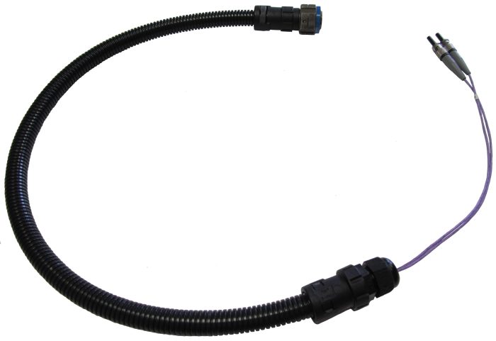 2-Channel ARINC 801 Plug to ST, Loose Structure, 62.5/125µm, multimode, 1 meter (KFO 70040) - Image 2