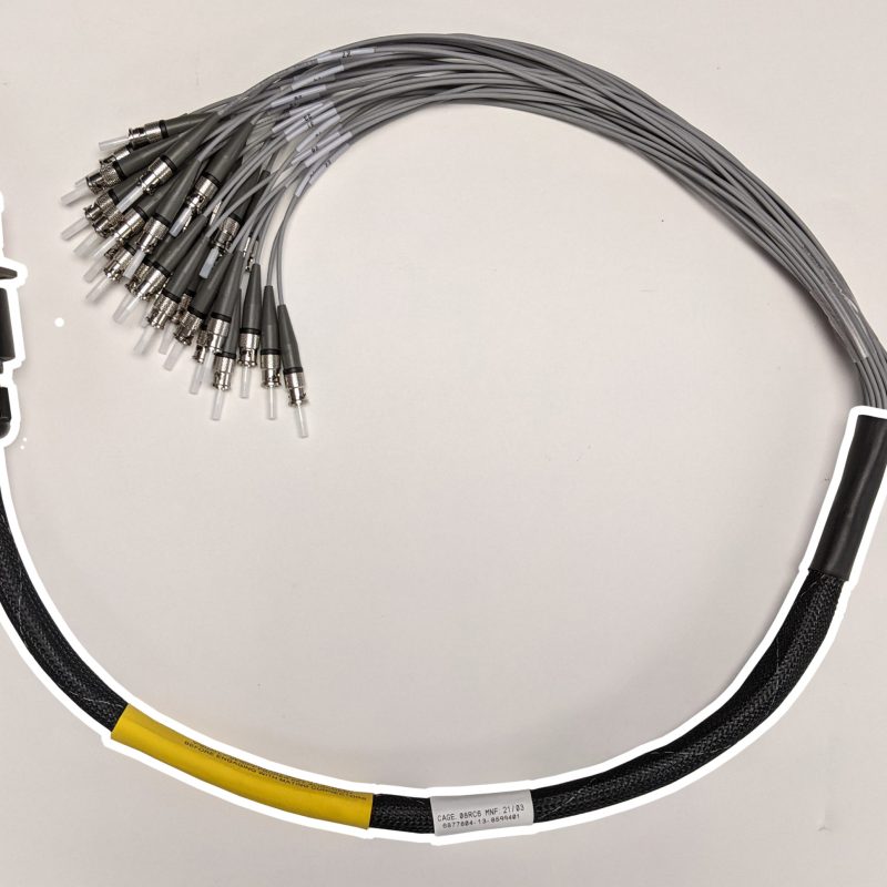 ST-31 fiber receptacle, 62.5/125µm, 1 meter NAVSEA(6877804-13) NSN(6625-01-495-7752)(KFO 61310)
